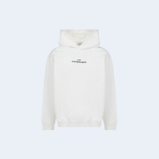 메종 마르지엘라 플립 헤비 오버핏 후드 화이트